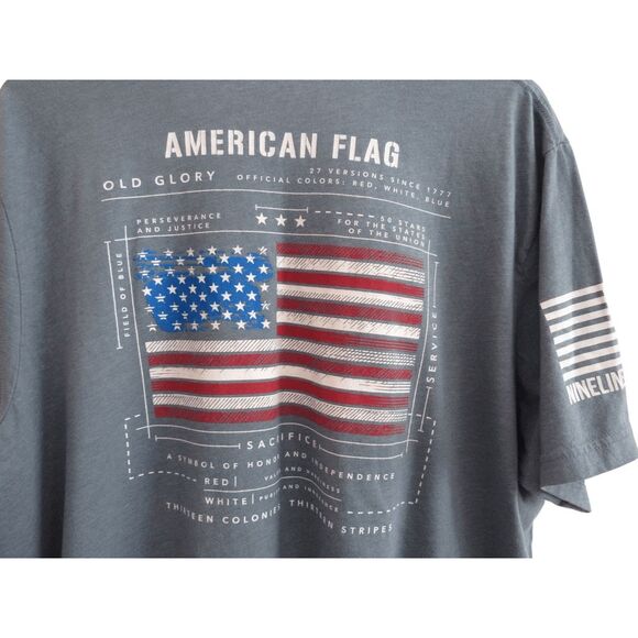 Nine Line Apparel American Flag Old Glory Patriotic USA Blue T-Shirt 3XL - Picture 1 of 4